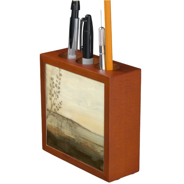 Modern Sunset Landscape Oil Painting Pencil/Pen Holder (In Situ)