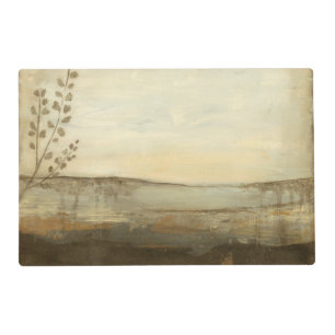 Modern Sunset Landscape Oil Painting Placemat