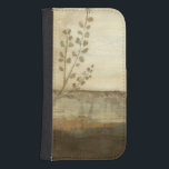 Modern Sunset Landscape Oil Painting Phone Wallet<br><div class="desc">A modern oil painting of a landscape by Jennifer Goldberger. Leaves creep in from the side while a beautiful sunset rests on the horizon. An amazing print that would make an amazing purchase!</div>
