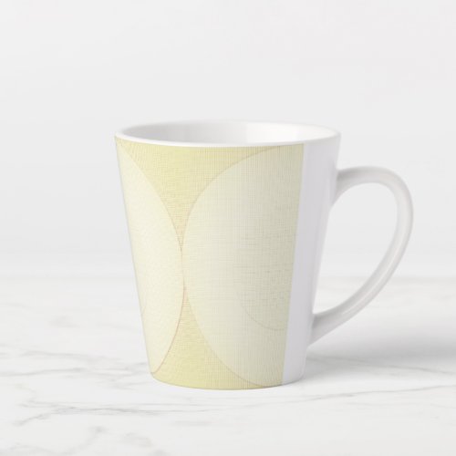 Modern Sunshine Yellow Pastel Pattern Latte Mug