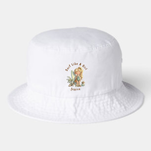 Modern Surf Like A Girl  Personalized Bucket Hat