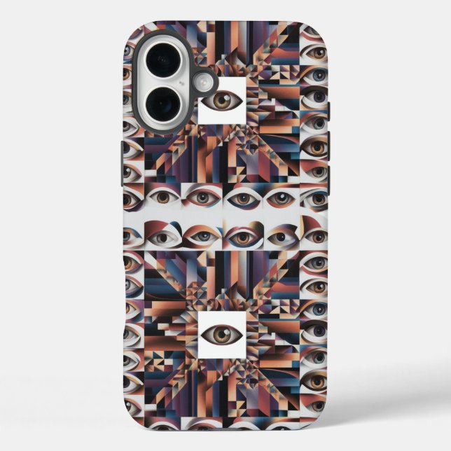 Modern Surreal Apple iPhone 16 Plus Phone Cover (Back)