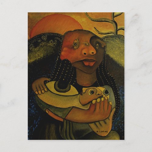 Modern Surreal Painting Postcard