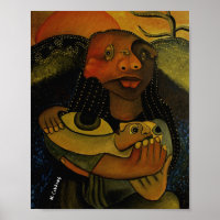 Modern Surreal Painting Poster