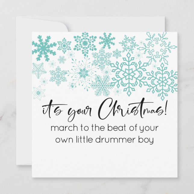 Modern SVG Snowflakes It's Your Christmas (Front)