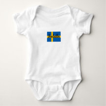 Modern Sweden Flag Cute Swedish custom name