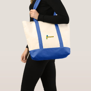 Modern sweden swedish Art Letter map Flag Souvenir Tote Bag