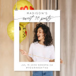 Modern Sweet 16 Party Photo Booth Selfie Frame Foam Board<br><div class="desc">Modern Sweet 16 Party Photo Booth Selfie Frame Foam Board IMPORTANT: The shaded area shown in the design is a guide only and will NOT be cut out by Zazzle. This product arrives as a full foam board print, and you will need to manually cut out the center before use....</div>