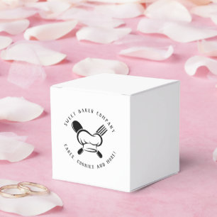 Modern Sweet Bakery Business Favor Boxes