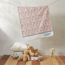 Modern Sweet Little Birds on Pink