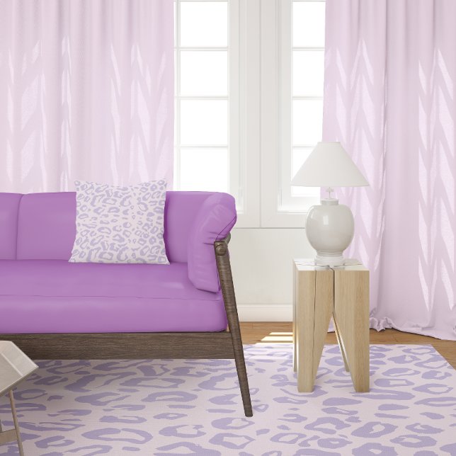 Modern Sweet Purple Leopard Wild Animal Print Rug (Modern Sweet Purple Leopard Wild Animal Print Rug)