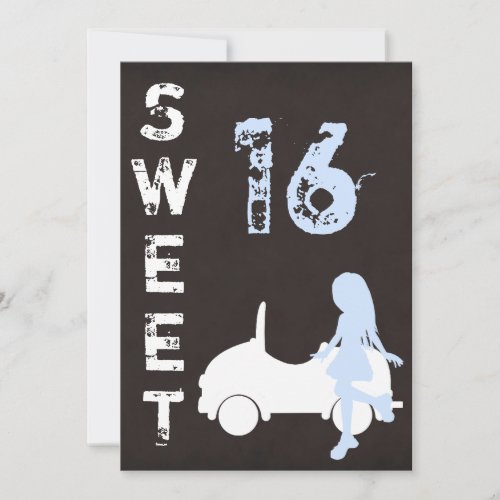 Modern Sweet Sixteen Birthday Invitation
