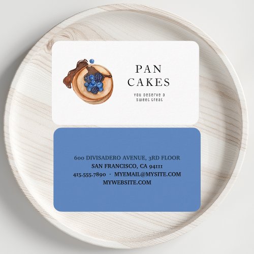 Modern Sweets Pancake Bakery Professional Business Business Card