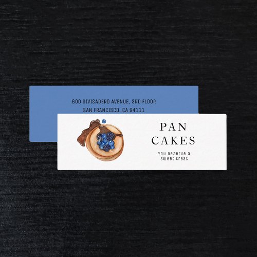 Modern Sweets Pancake Bakery Professional Business Mini Business Card