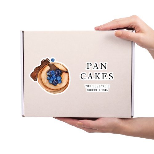 Modern Sweets Pancake Bakery Professional Business Sticker