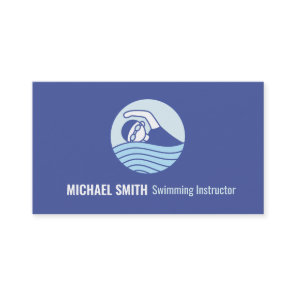 Modern Swimmer Swimming Instructor Business Card