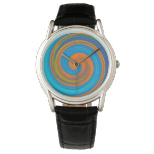 Modern Swirl Abstract Art #17 Watch