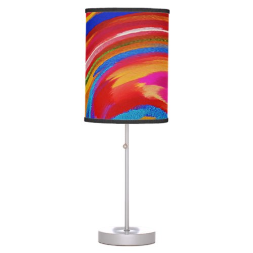 Modern Swirl Abstract Art 21 Table Lamp