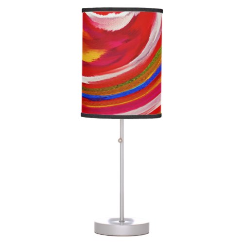 Modern Swirl Abstract Art 23 Table Lamp