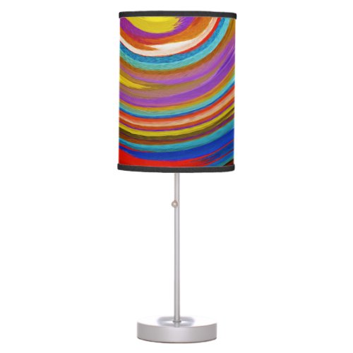 Modern Swirl Abstract Art 24 Table Lamp