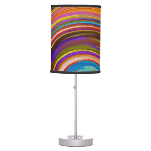 Modern Swirl Abstract Art 26 Table Lamp