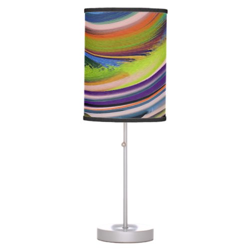 Modern Swirl Abstract Art 29 Table Lamp