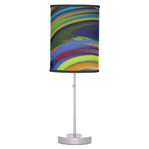 Modern Swirl Abstract Art 30 Table Lamp