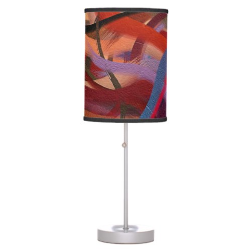 Modern Swirl Abstract Art 32 Table Lamp