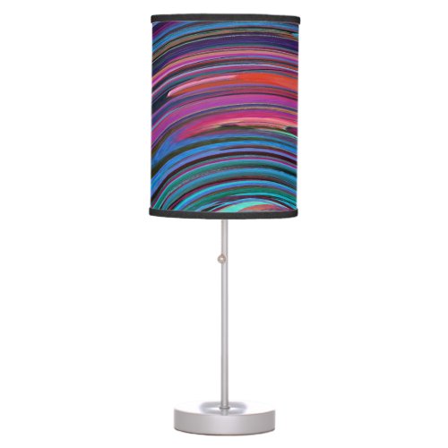 Modern Swirl Abstract Art 36 Table Lamp