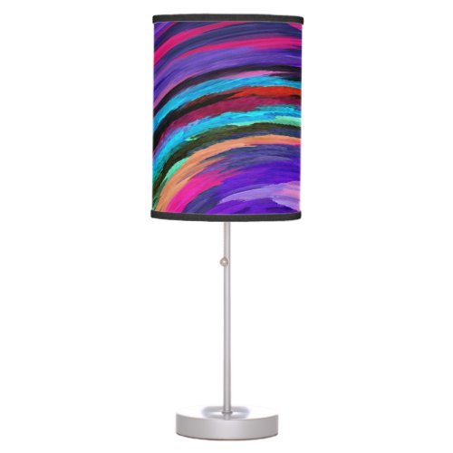 Modern Swirl Abstract Art 37 Table Lamp