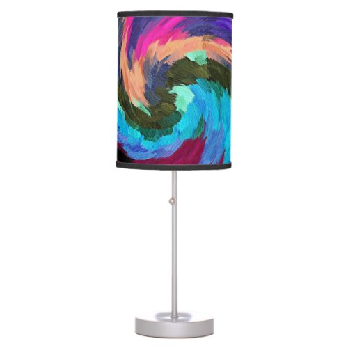 Modern Swirl Abstract Art 38 Table Lamp