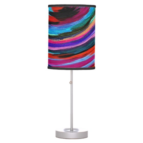 Modern Swirl Abstract Art 39 Table Lamp