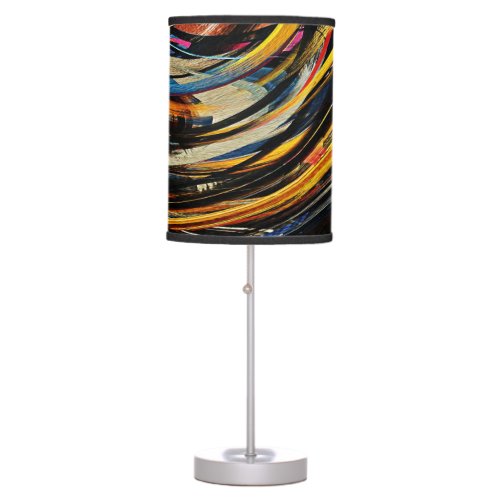 Modern Swirl Abstract Art 41 Table Lamp