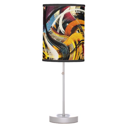 Modern Swirl Abstract Art 42 Table Lamp