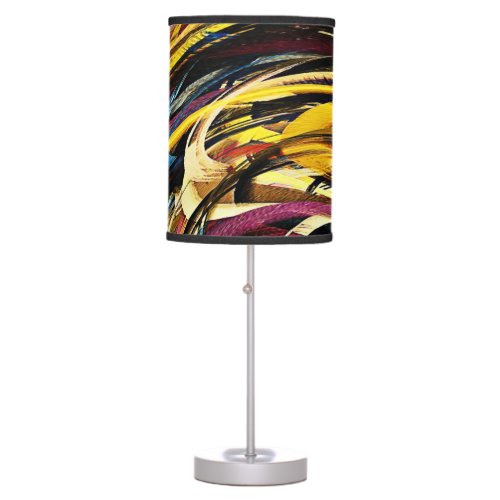 Modern Swirl Abstract Art 43 Table Lamp