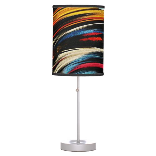 Modern Swirl Abstract Art 44 Table Lamp