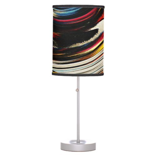 Modern Swirl Abstract Art 45 Table Lamp