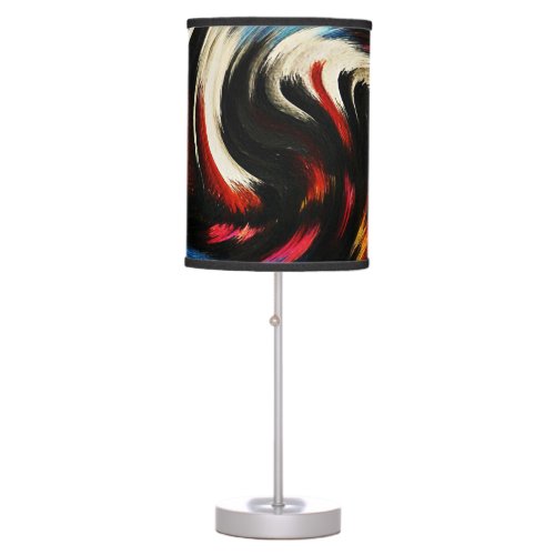 Modern Swirl Abstract Art 46 Table Lamp