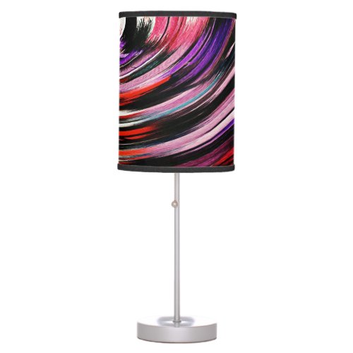 Modern Swirl Abstract Art 48 Table Lamp