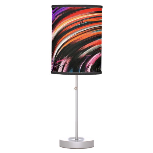 Modern Swirl Abstract Art 49 Table Lamp