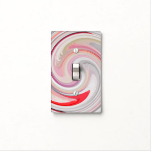 Modern Swirl Abstract Art #4 Light Switch Cover