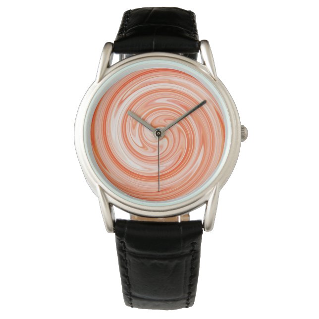 Modern Swirl Abstract Art #4 Watch (Front)