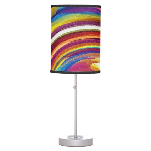 Modern Swirl Abstract Art 50 Table Lamp