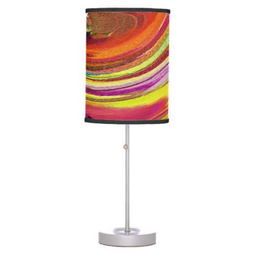 Modern Swirl Abstract Art 52 Table Lamp