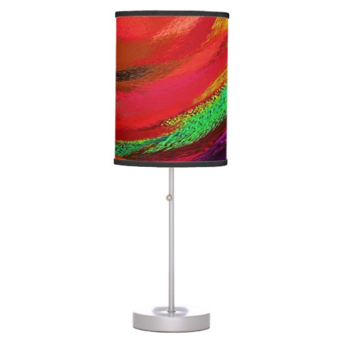 Modern Swirl Abstract Art 53 Table Lamp