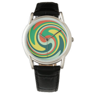Modern Swirl Abstract Art #53 Watch