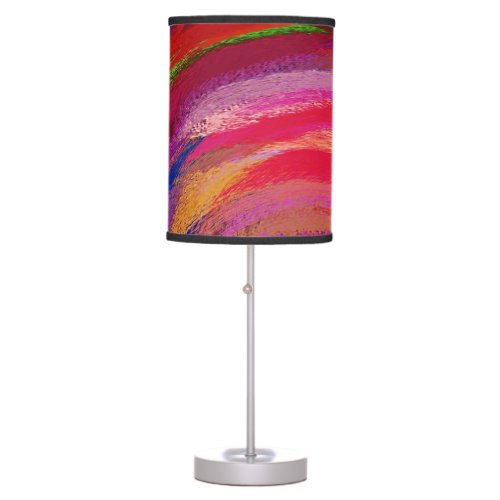 Modern Swirl Abstract Art 55 Table Lamp