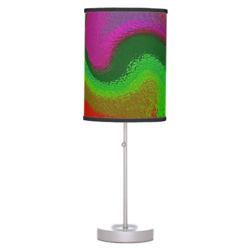 Modern Swirl Abstract Art 57 Table Lamp