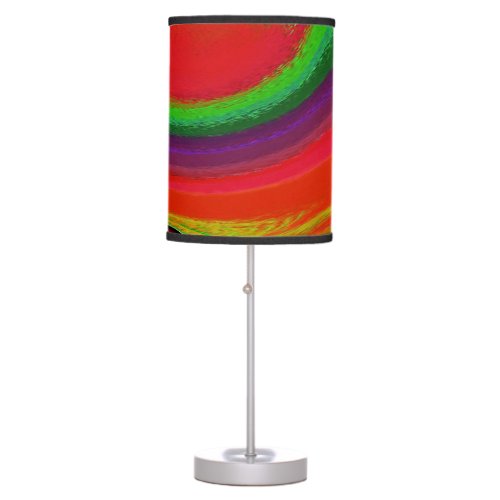 Modern Swirl Abstract Art 58 Table Lamp