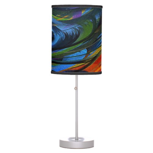 Modern Swirl Abstract Art 59 Table Lamp